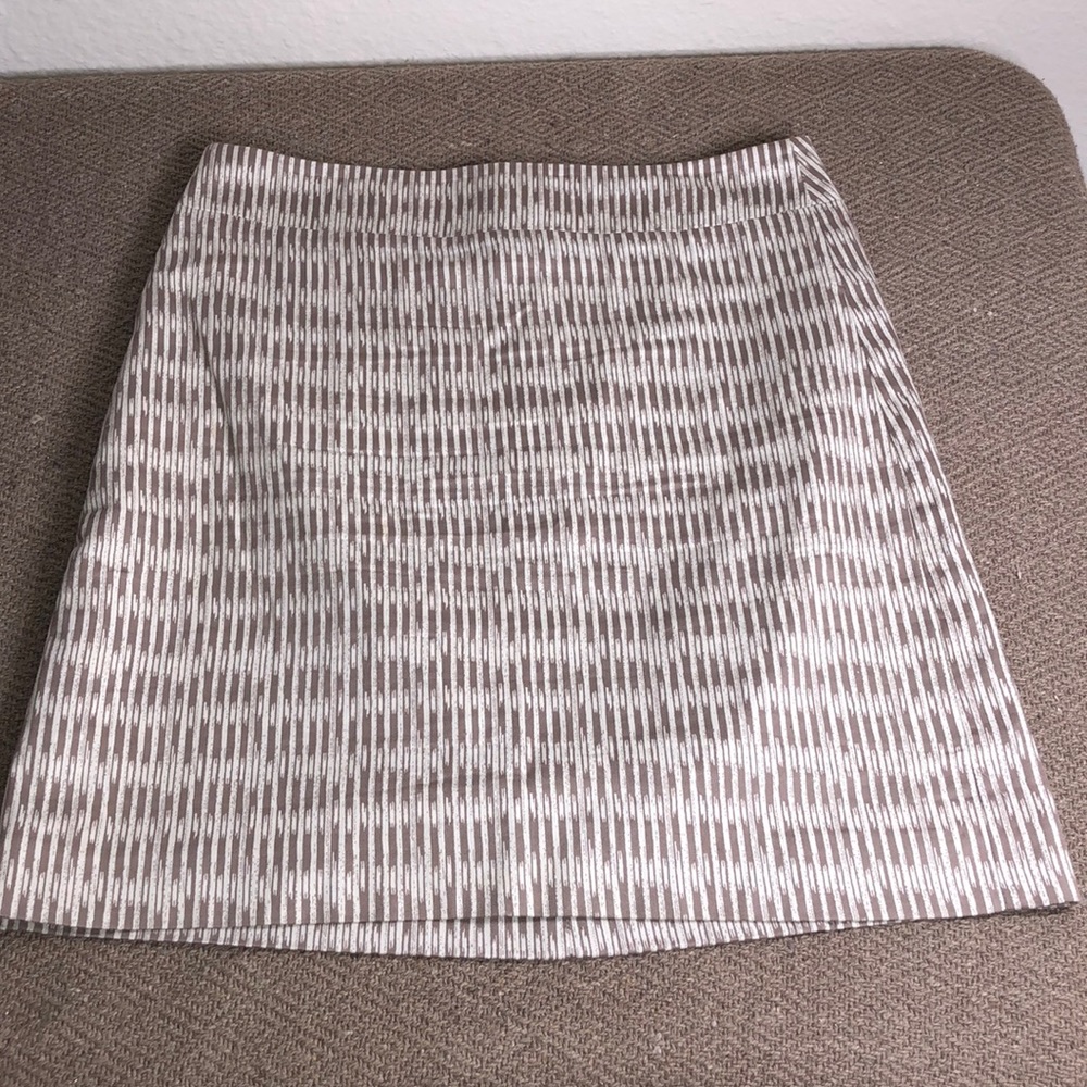 Ann Taylor Loft Cotton Petite Fitted Skirt